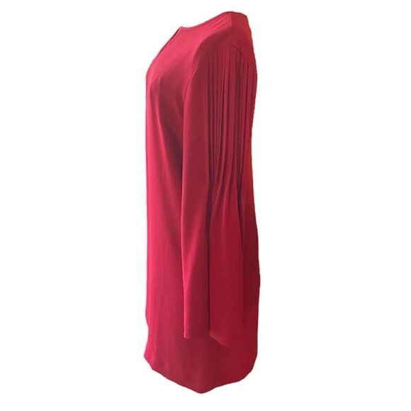 Ann Taylor | Pleated Bell Sleeve A-Line Dress - Picture 6 of 9